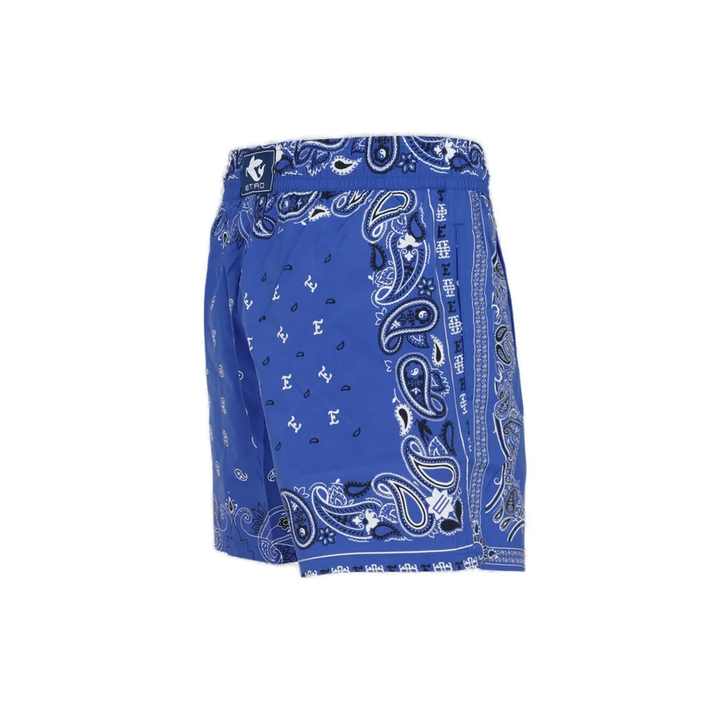 Paisley Printed Knee-Length Swim Shorts