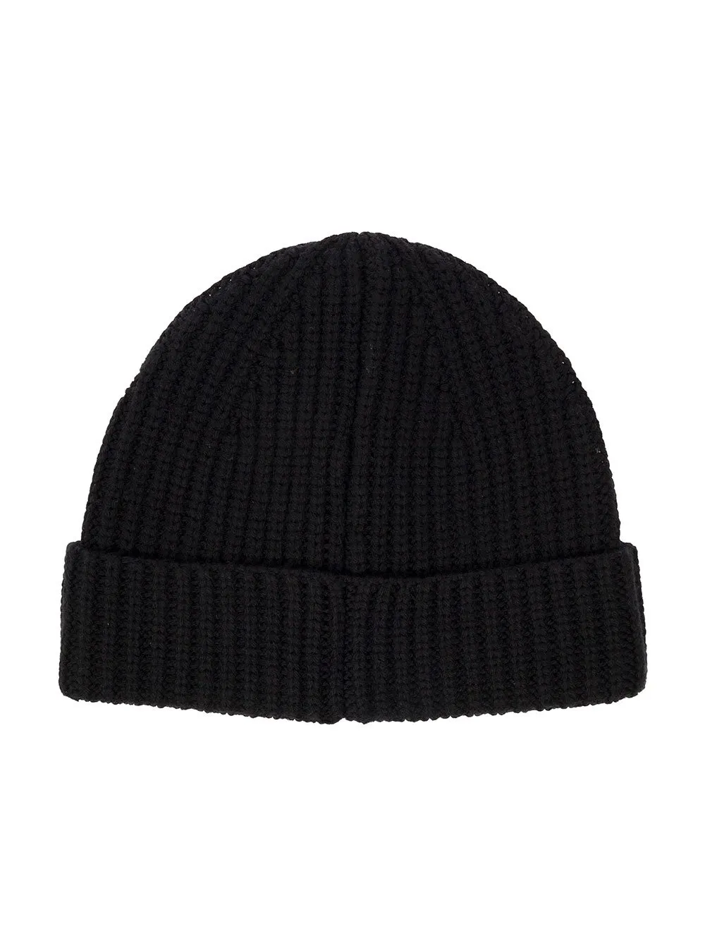 Folded Edge Ribbed-Knit Beanie