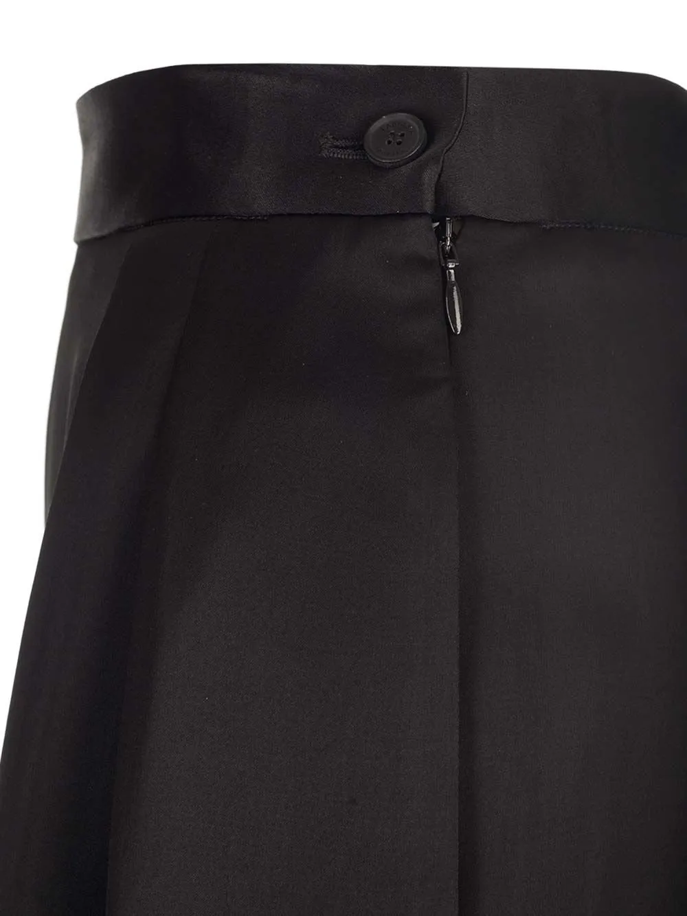 Wide-Leg Pleated Detail Pants