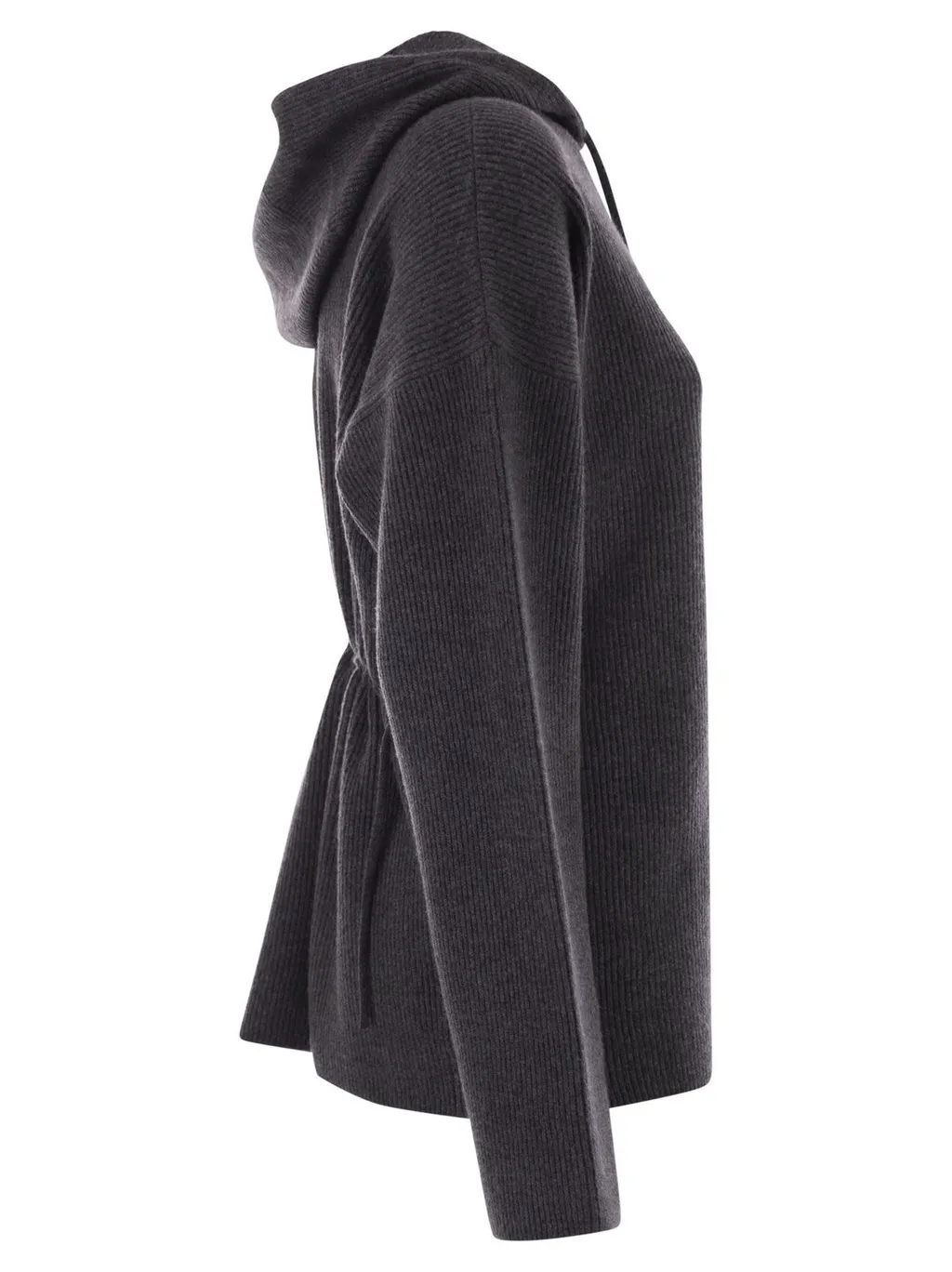 Drawstring Knitted Hoodie
