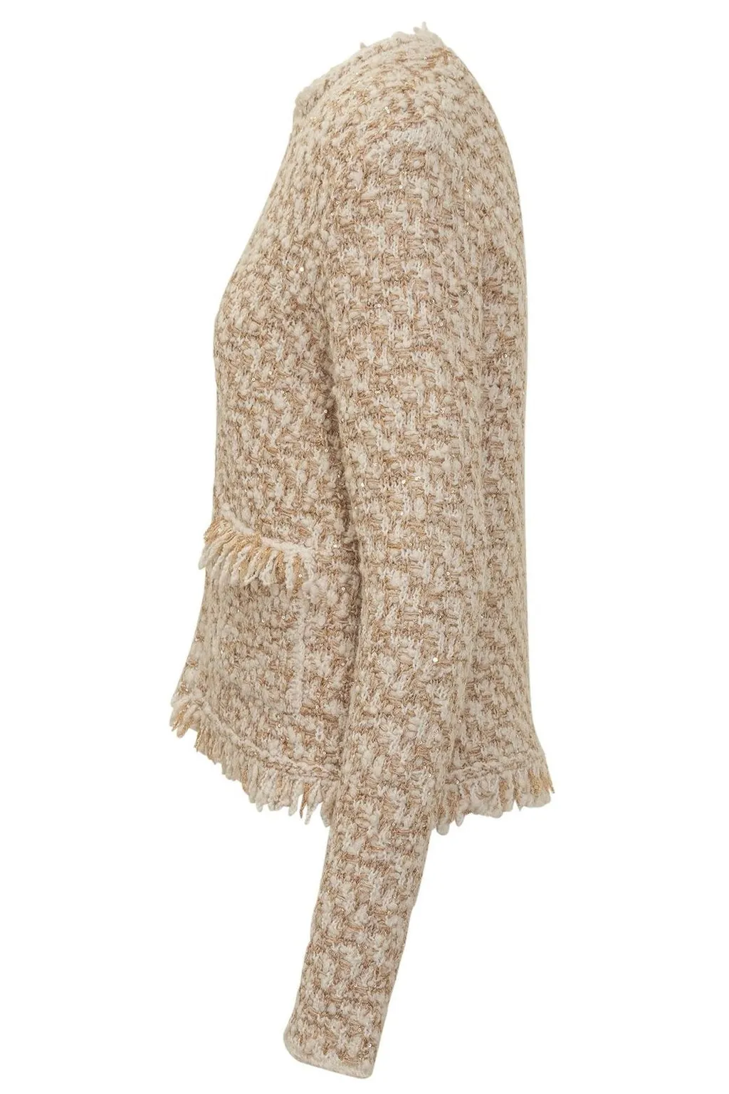 Fringed Long Sleeved Jacket