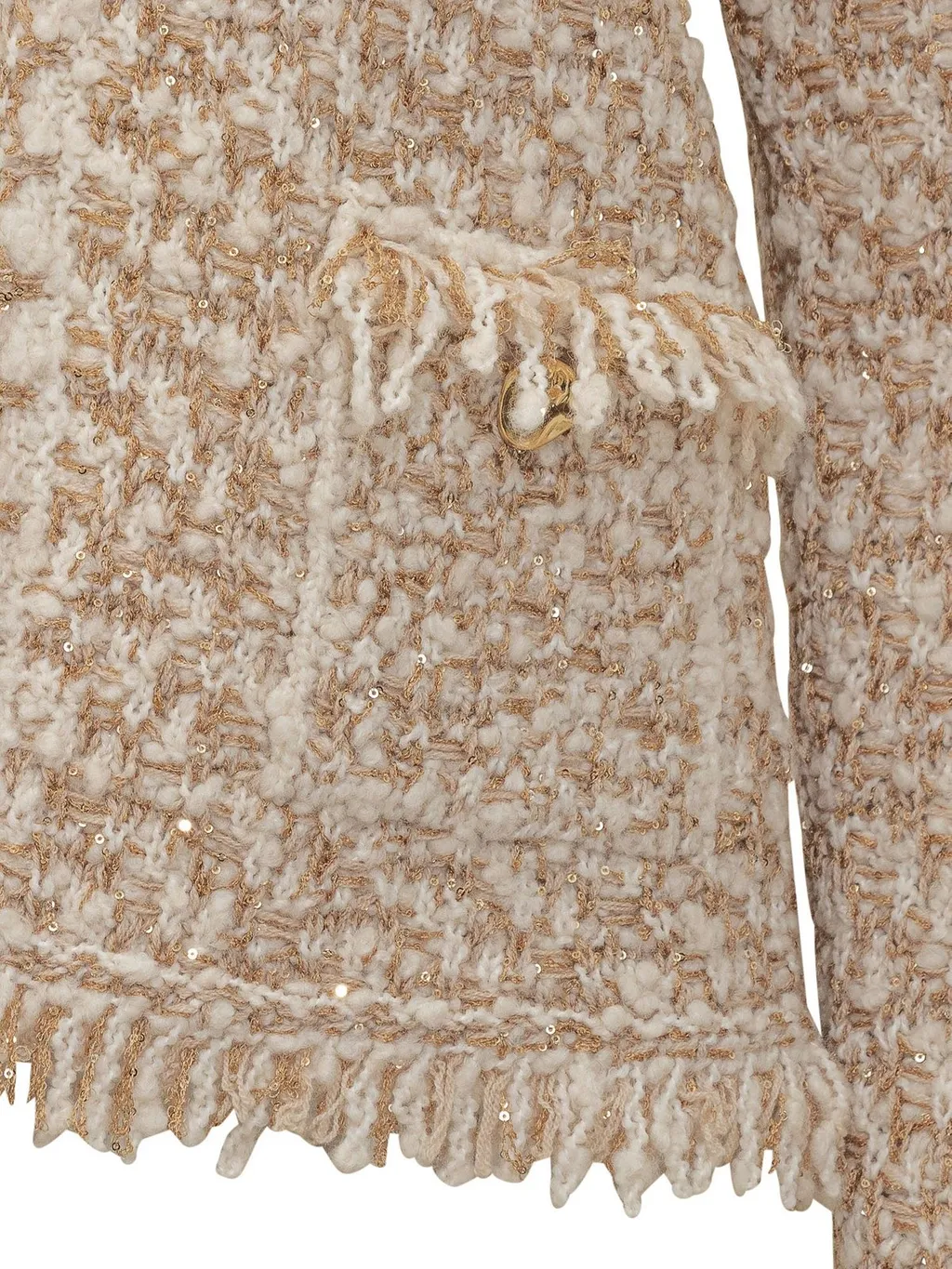 Fringed Long Sleeved Jacket