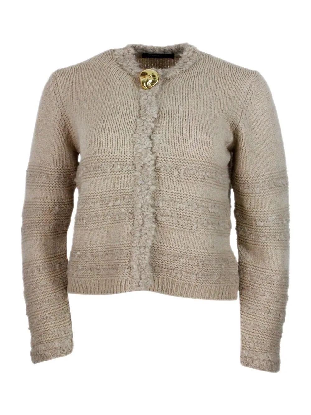 Crew-Neck Cardigan