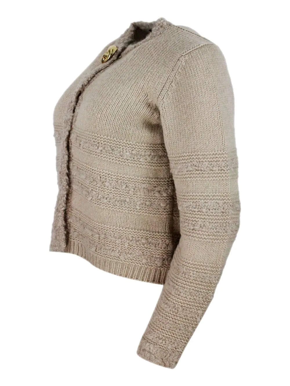 Crew-Neck Cardigan