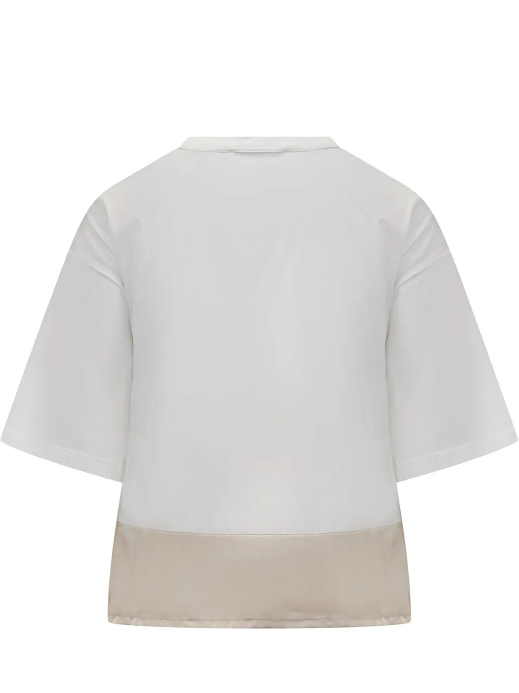 Drawstring Hem Crewneck T-Shirt