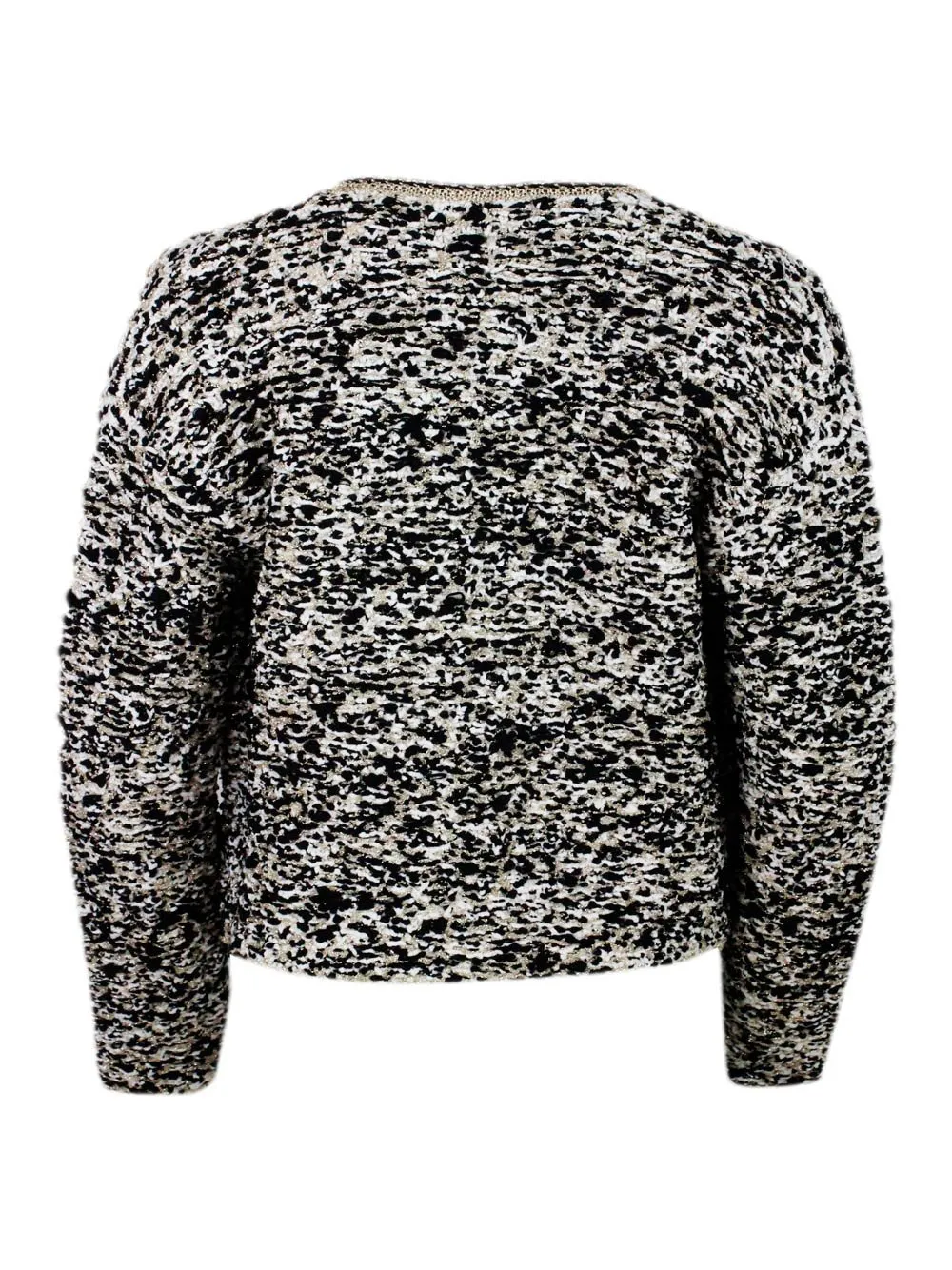 Metallic Threading Tweed Jacket