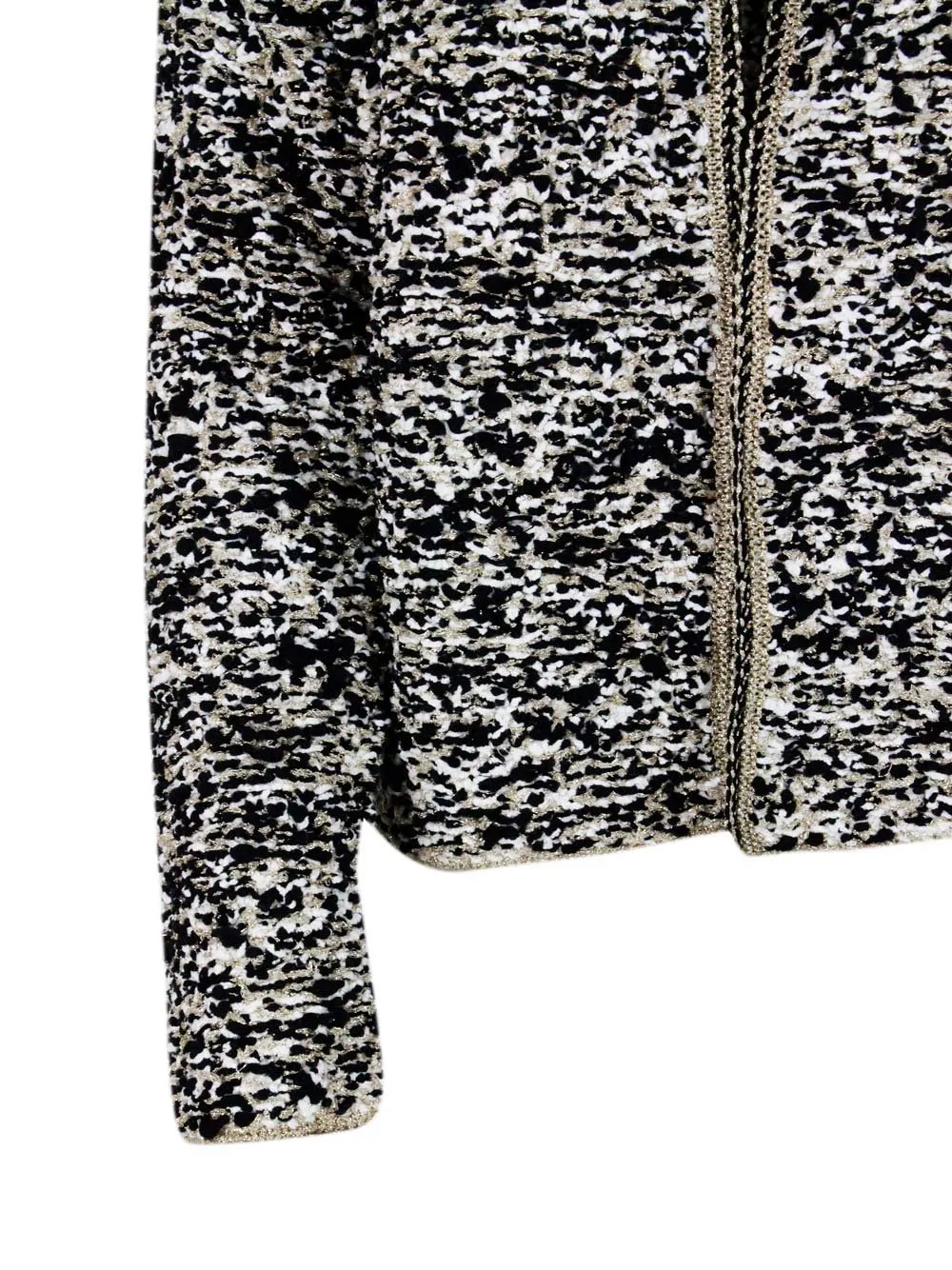Metallic Threading Tweed Jacket