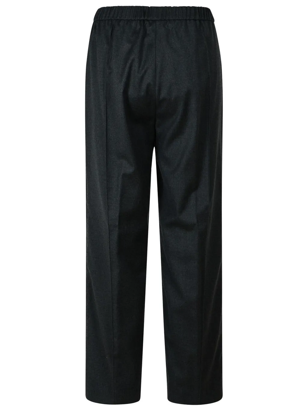Elasticated Waistband Straight Leg Trousers