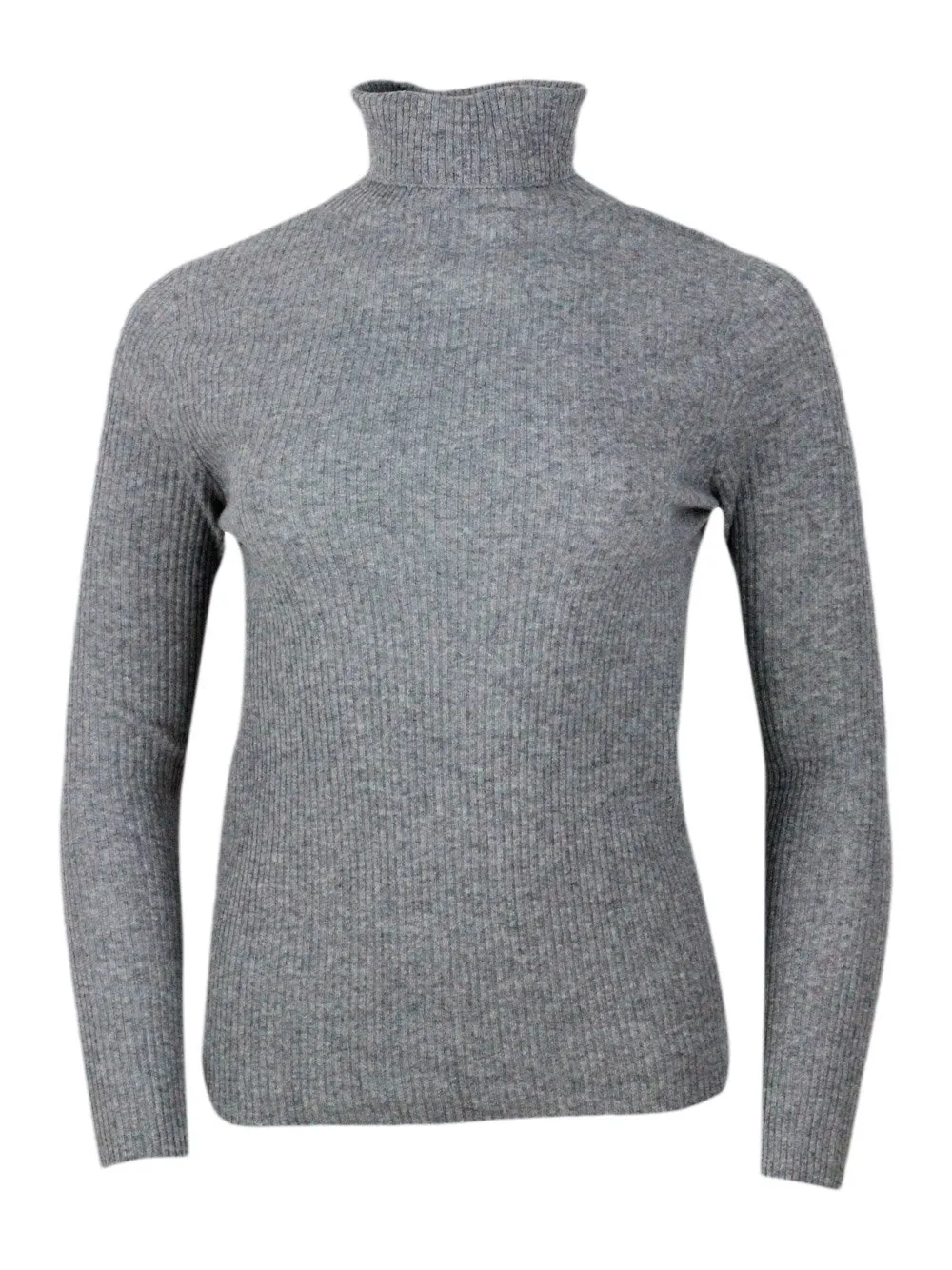 Platinum Turtleneck Knitted Jumper