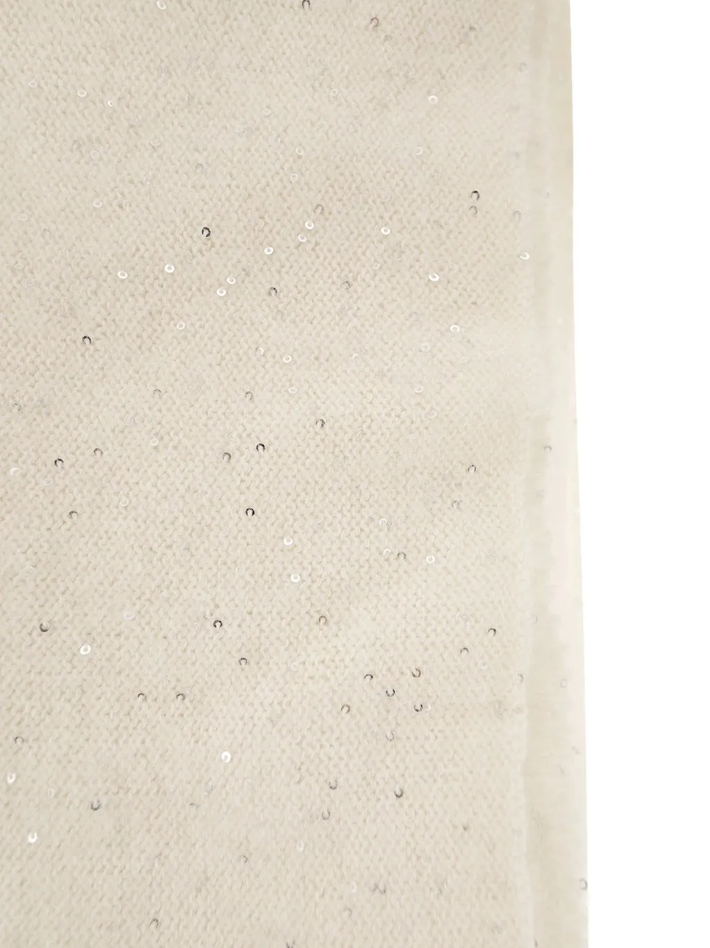Sequin Embellished Knitted Scarf