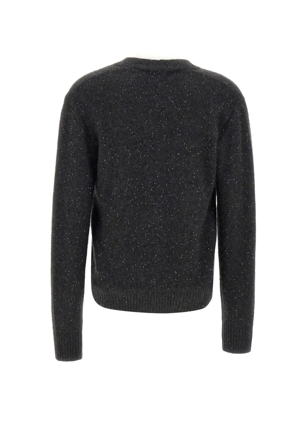 V-Neck Embellished Knitted Cardigan