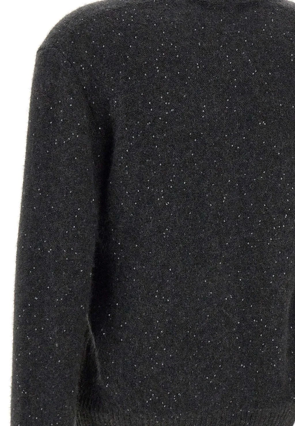 V-Neck Embellished Knitted Cardigan