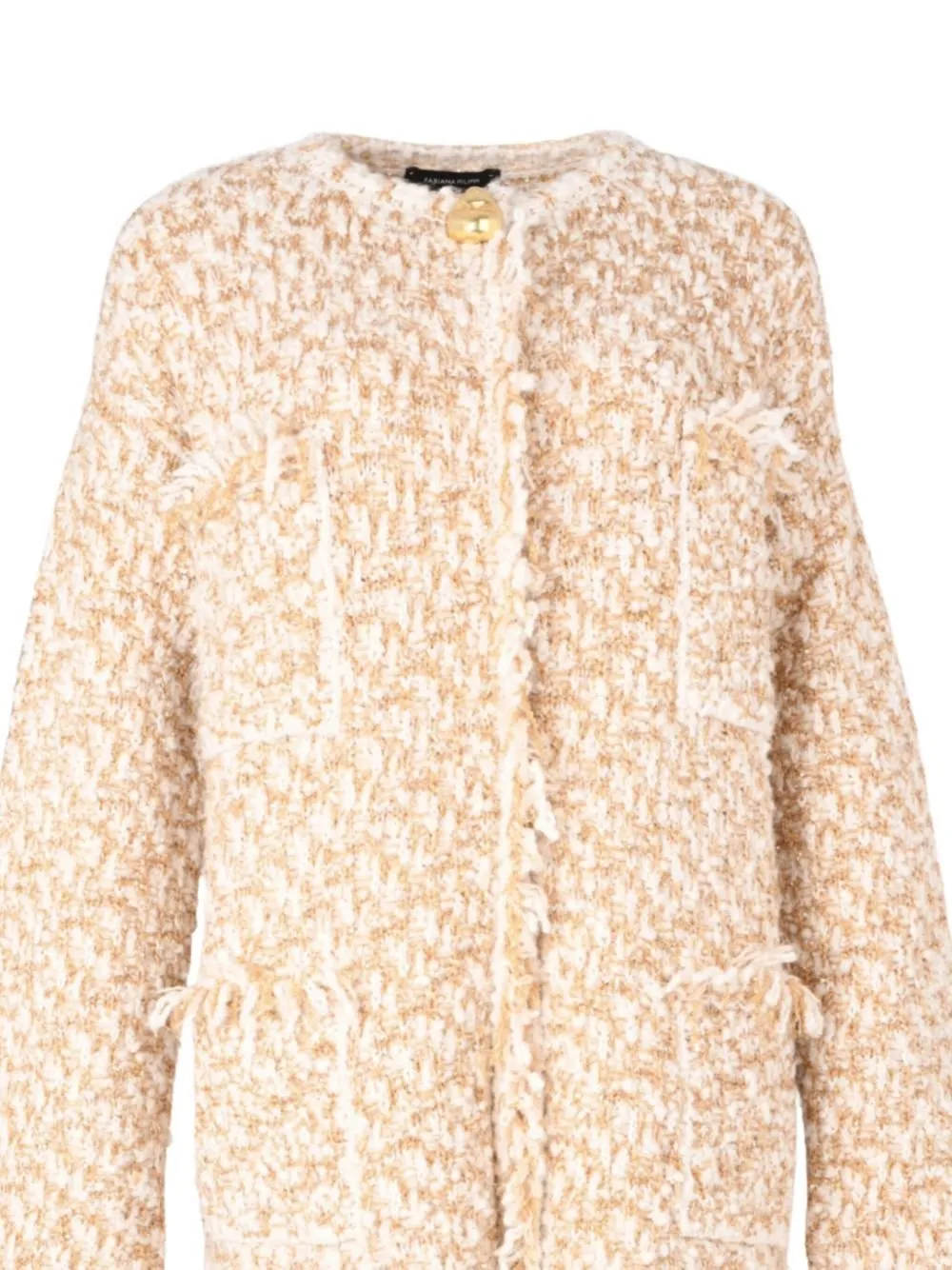 Textured Fringe Coat