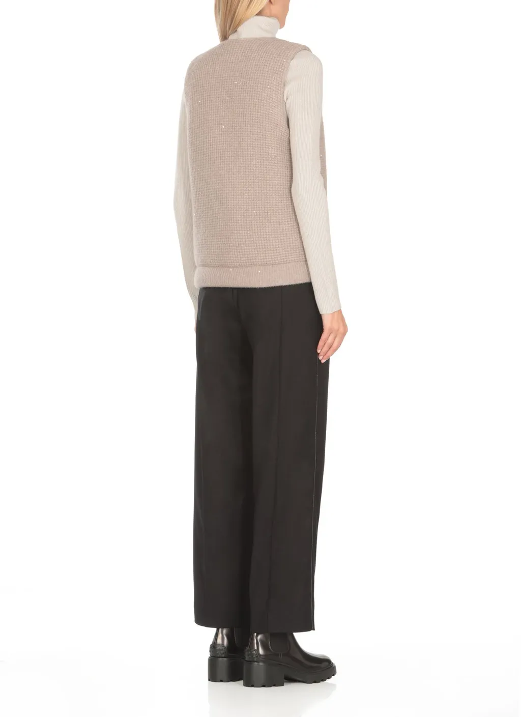 Zipped Knitted Waistcoat