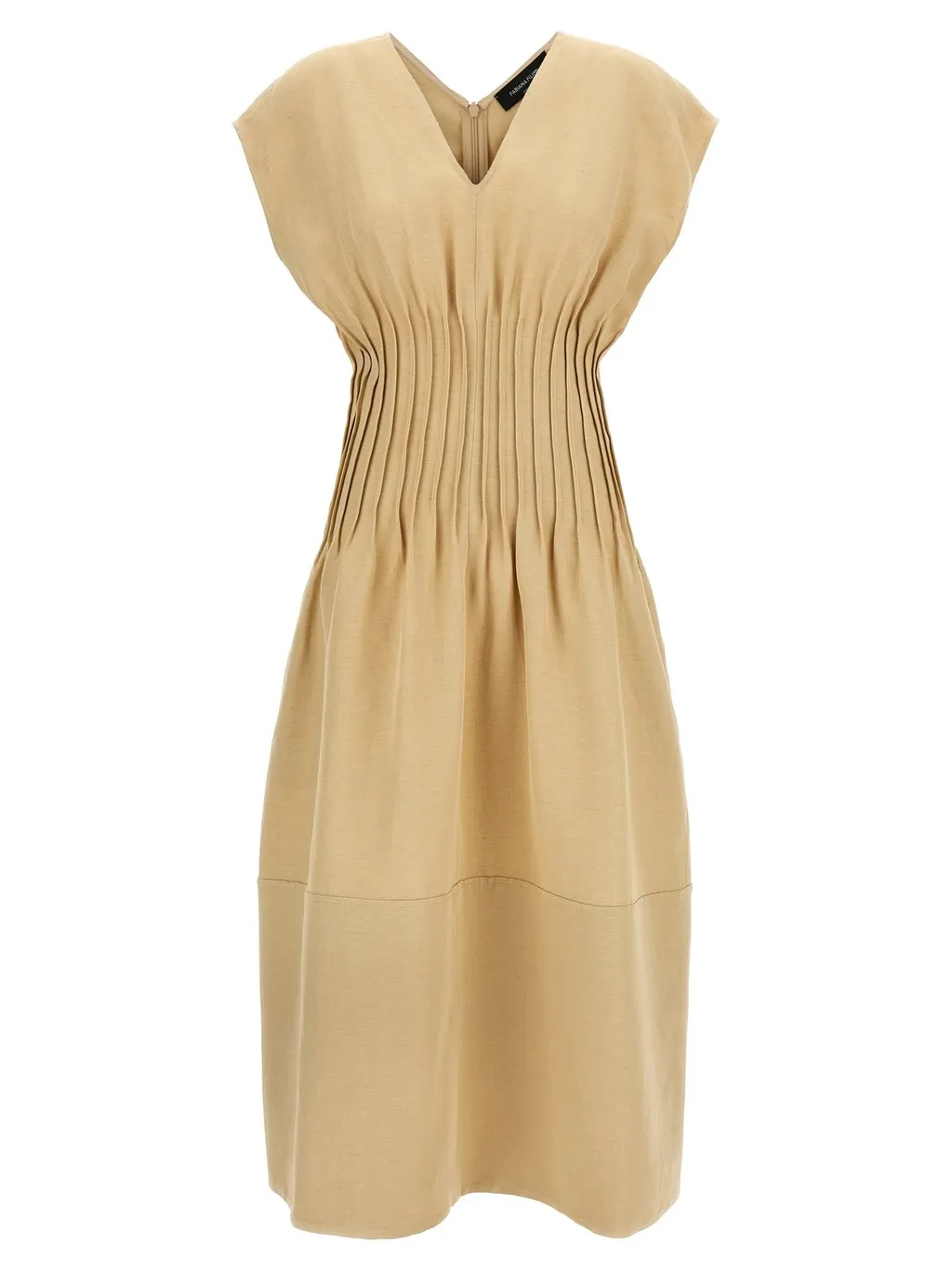 Fitted-Waist Sleeveless Dress