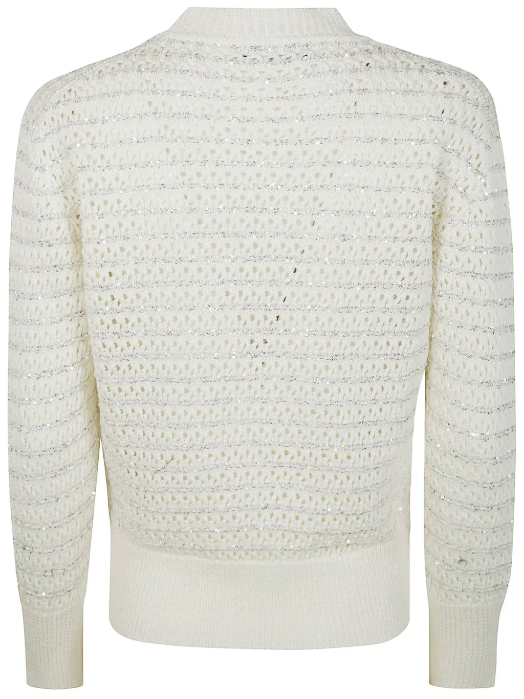 Open-Knit Crewneck Jumper