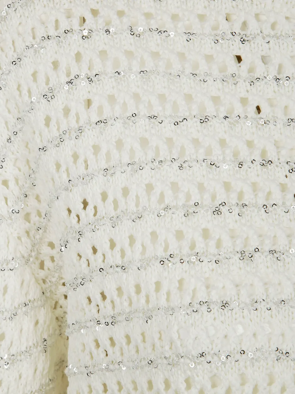 Open-Knit Crewneck Jumper