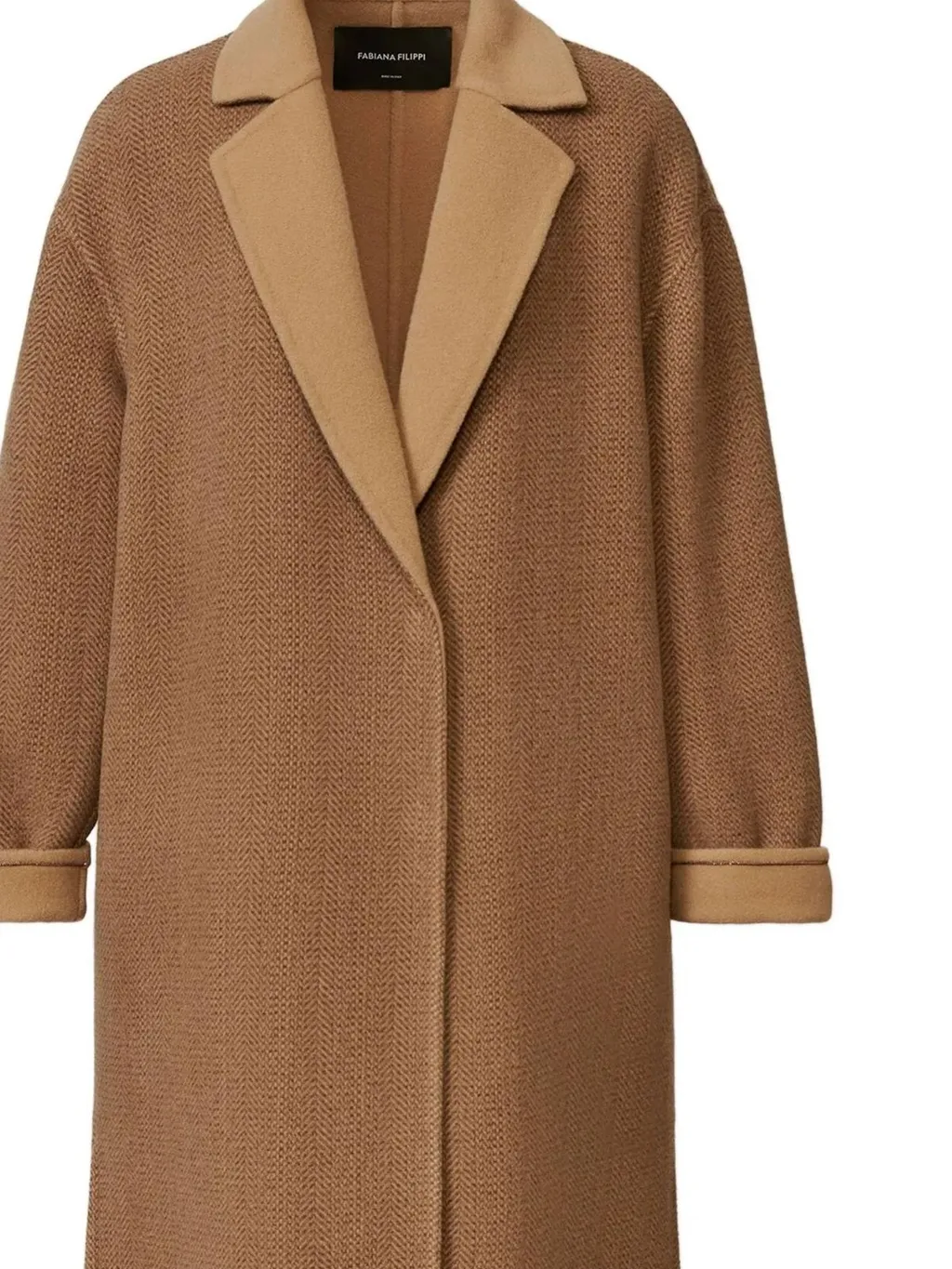 Herringbone Long Coat