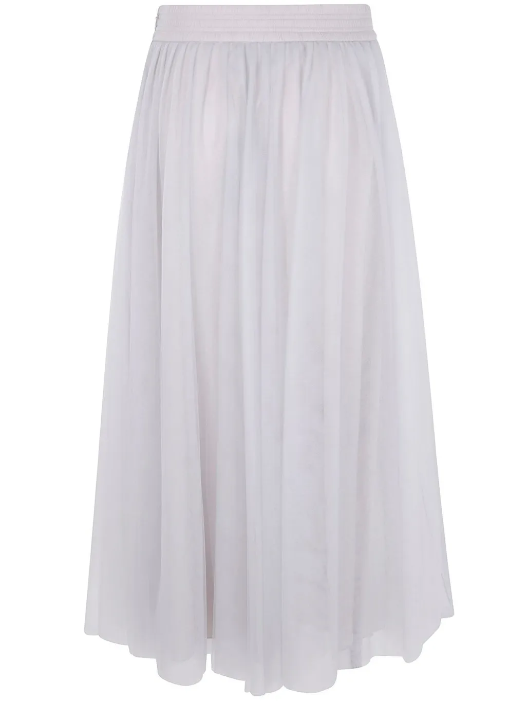 Elasticated Waistband Midi Tulle Skirt