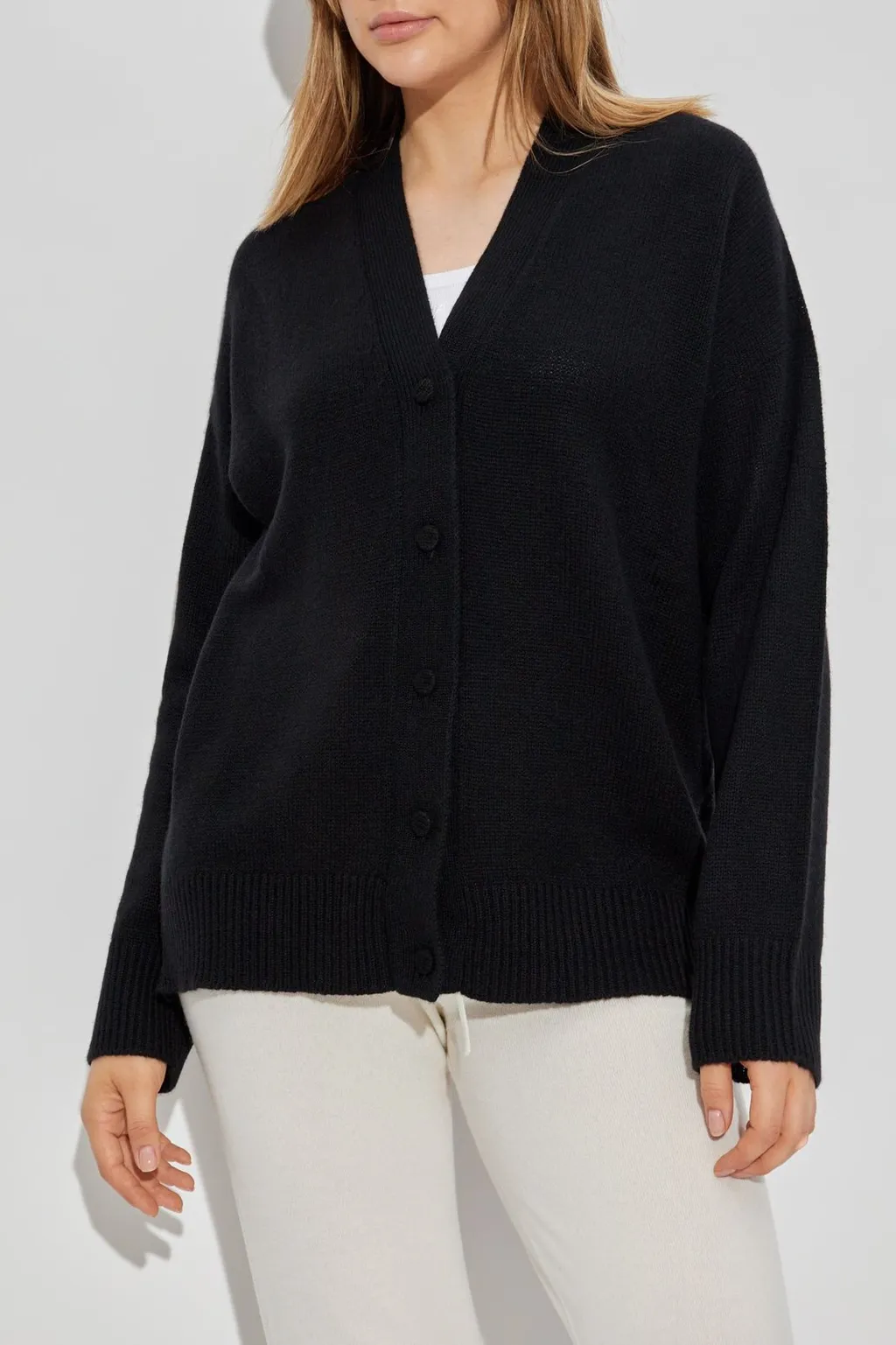 V-Neck Buttoned Cardigan