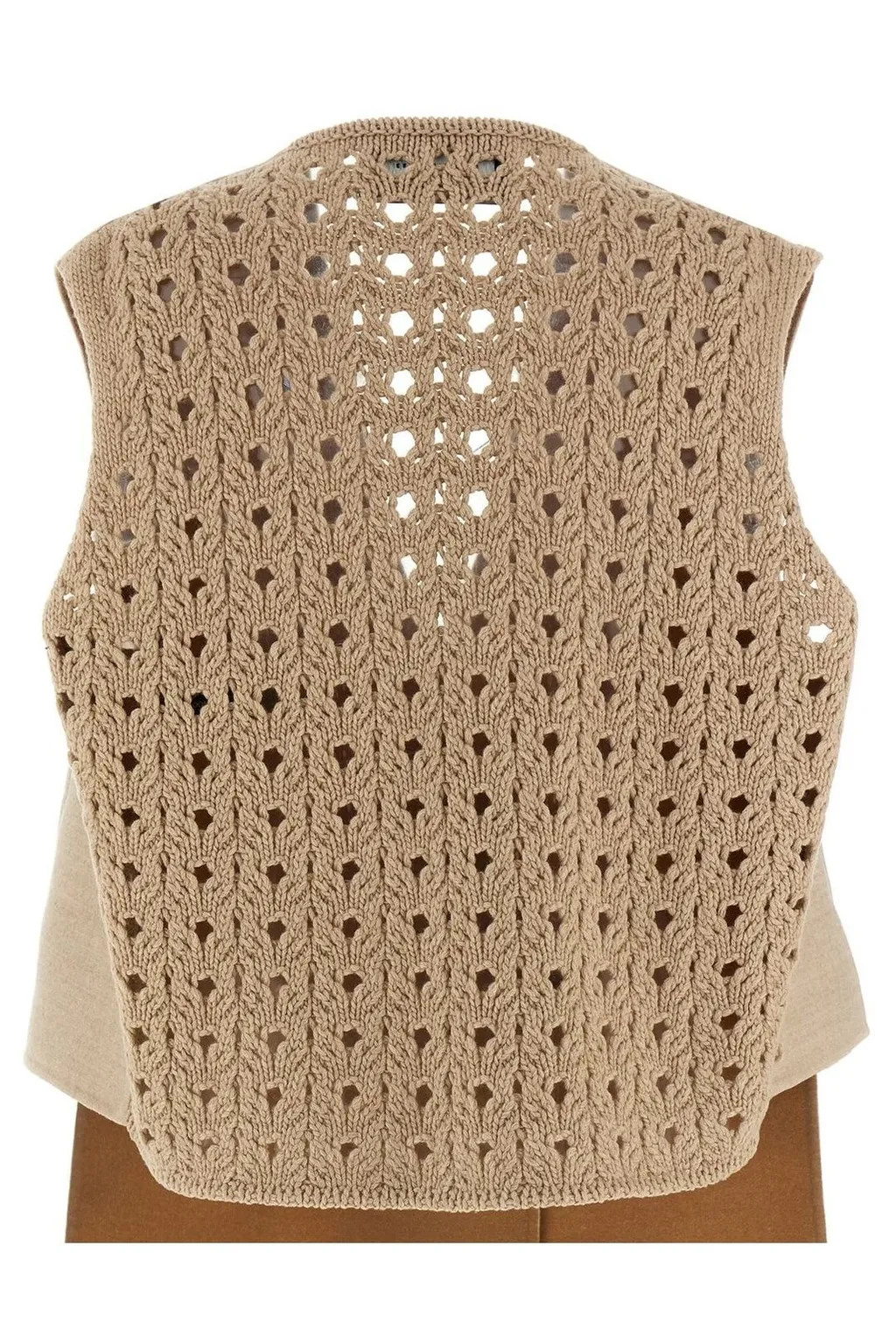 Crochet Panelled Sleeveless Vest