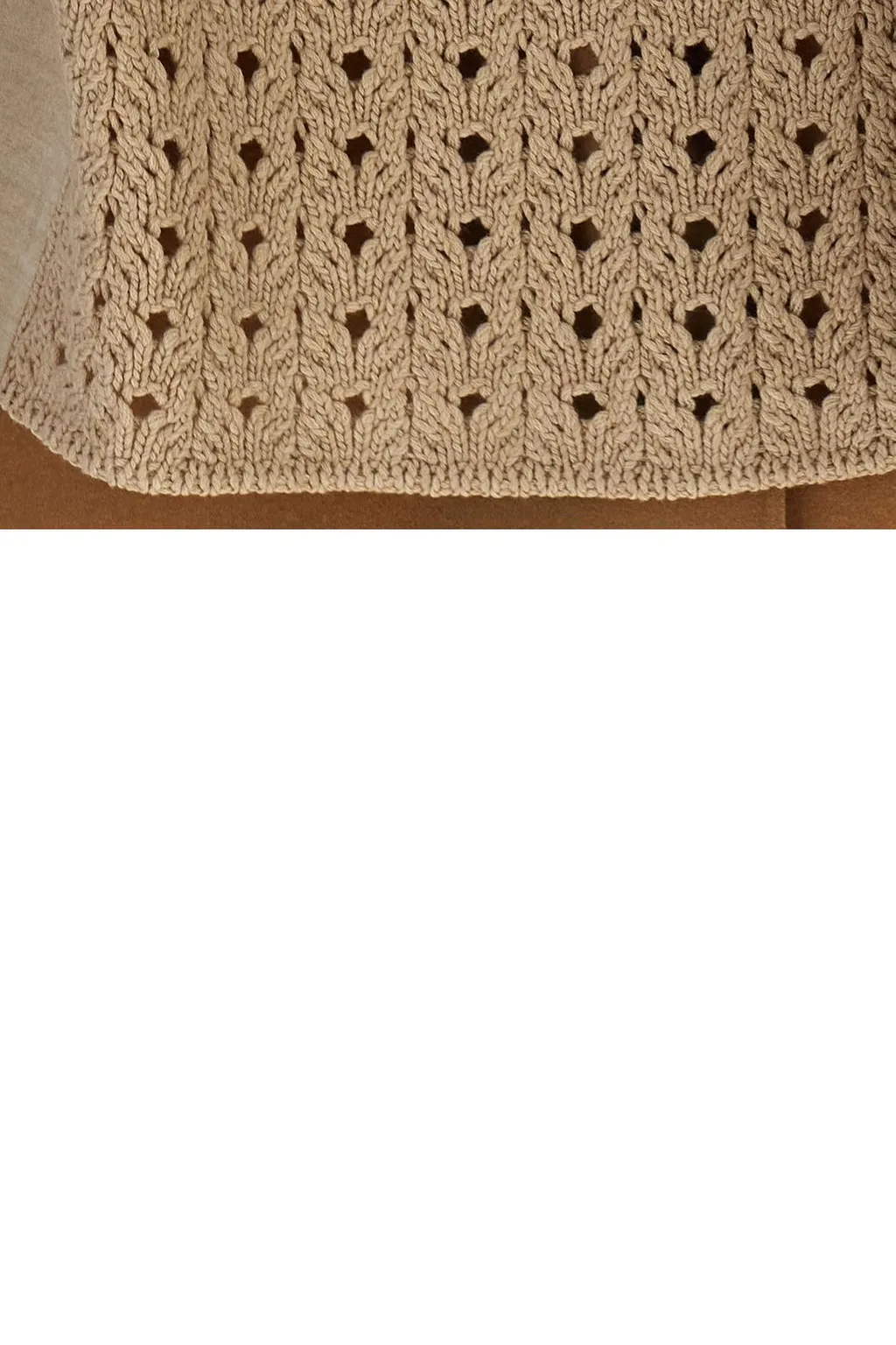 Crochet Panelled Sleeveless Vest