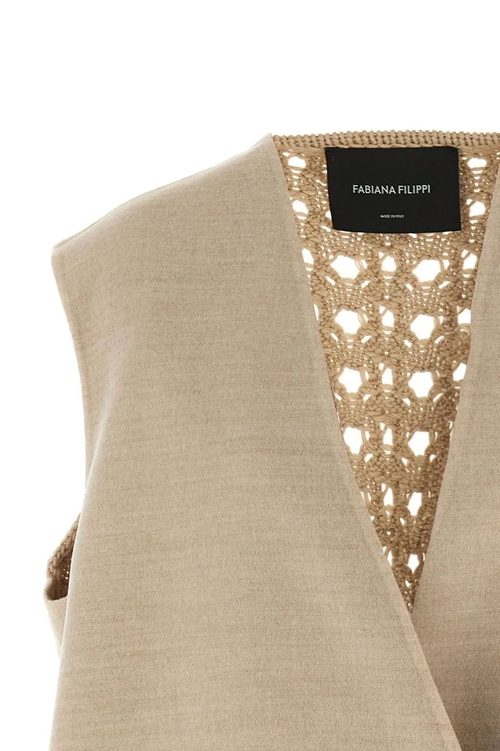 Crochet Panelled Sleeveless Vest