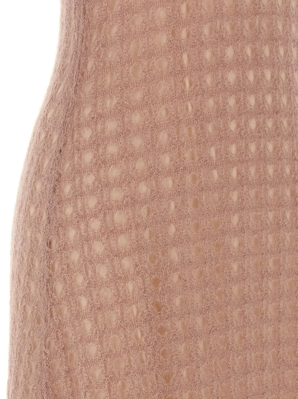 Crewneck Sleeveless Crochet Dress