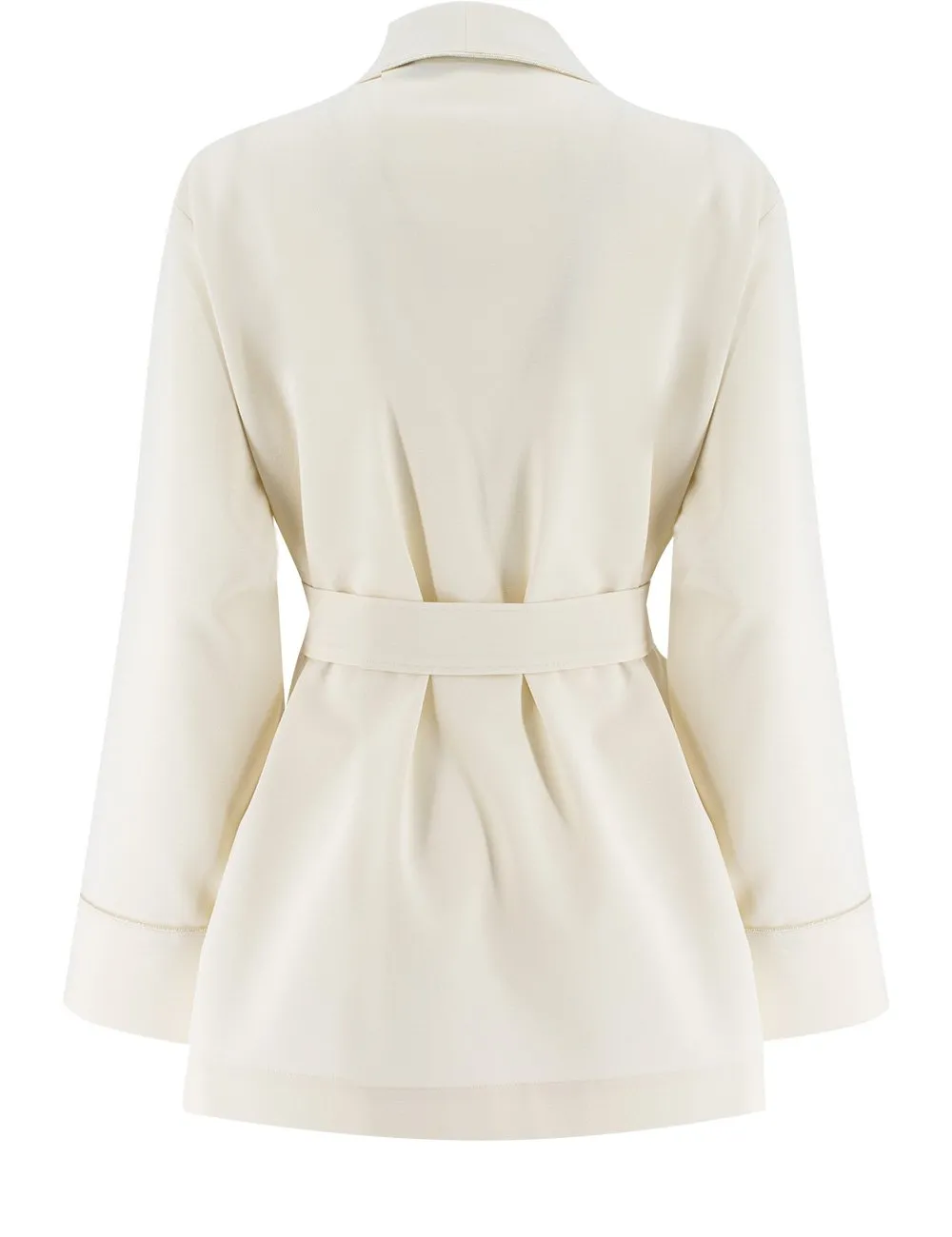 Embellished Belt Fastened Jacket