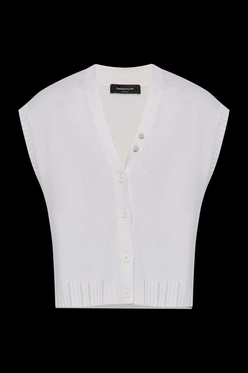 V-Neck Knitted Cardigan