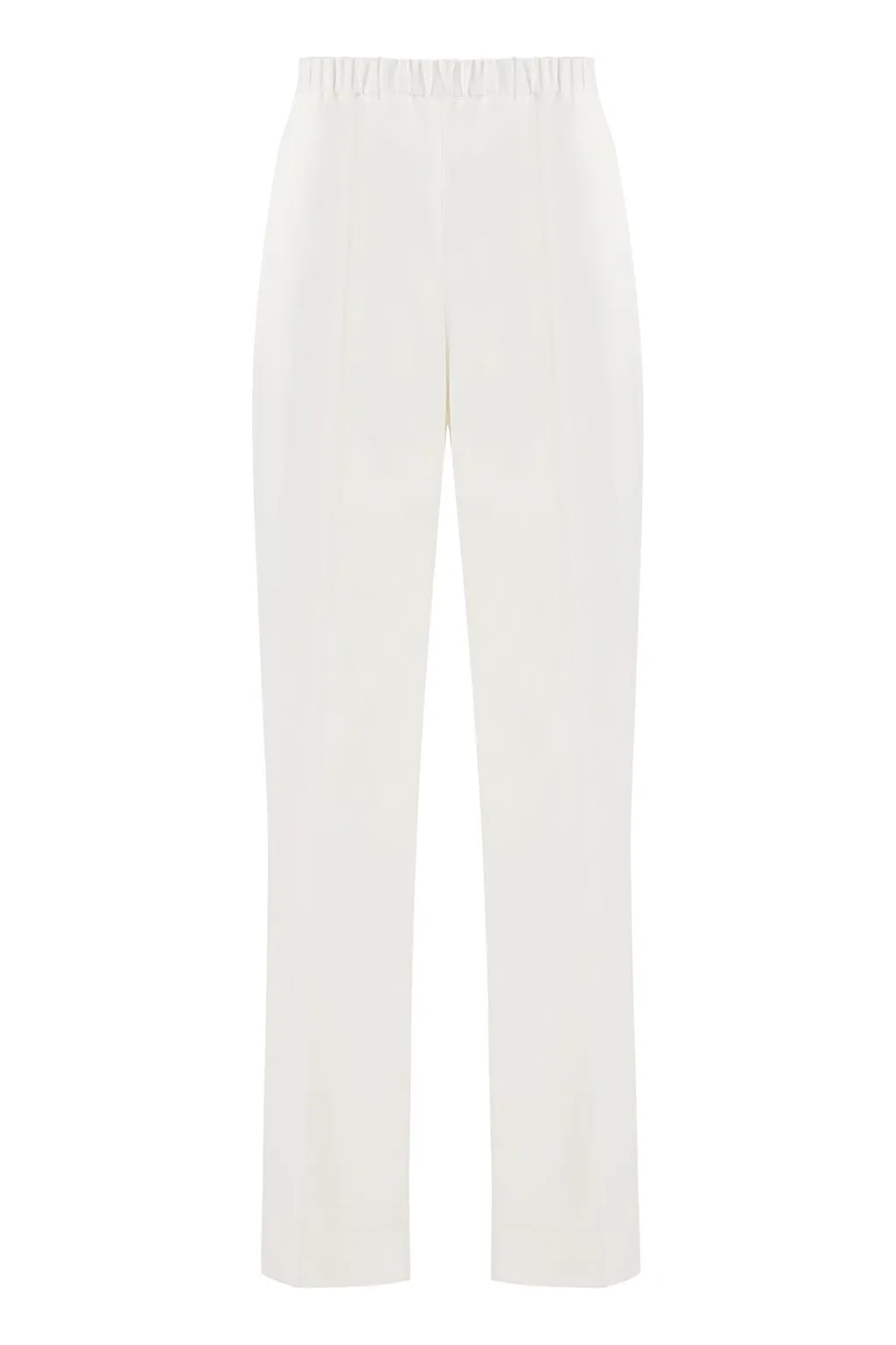Bead-Embellished Elasticated Waistband Trousers