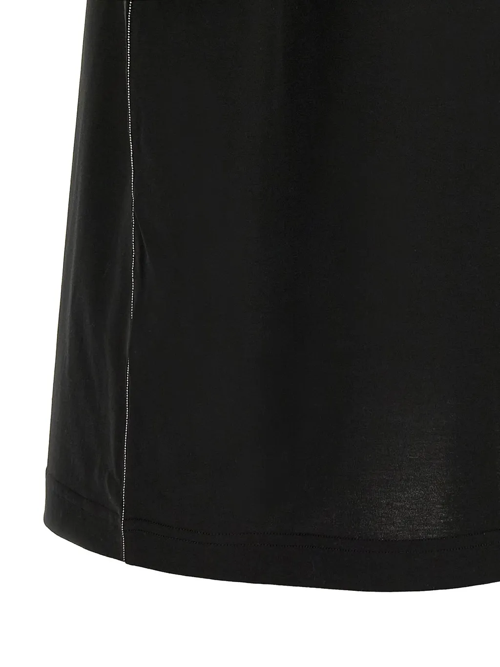 Filo Diamante Detailed Short Sleeved Basic T-Shirt