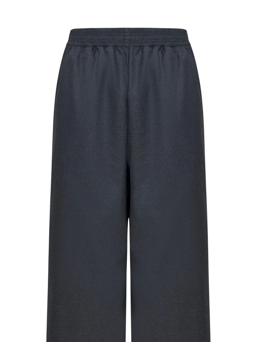 Flannel Wide-Leg Trousers