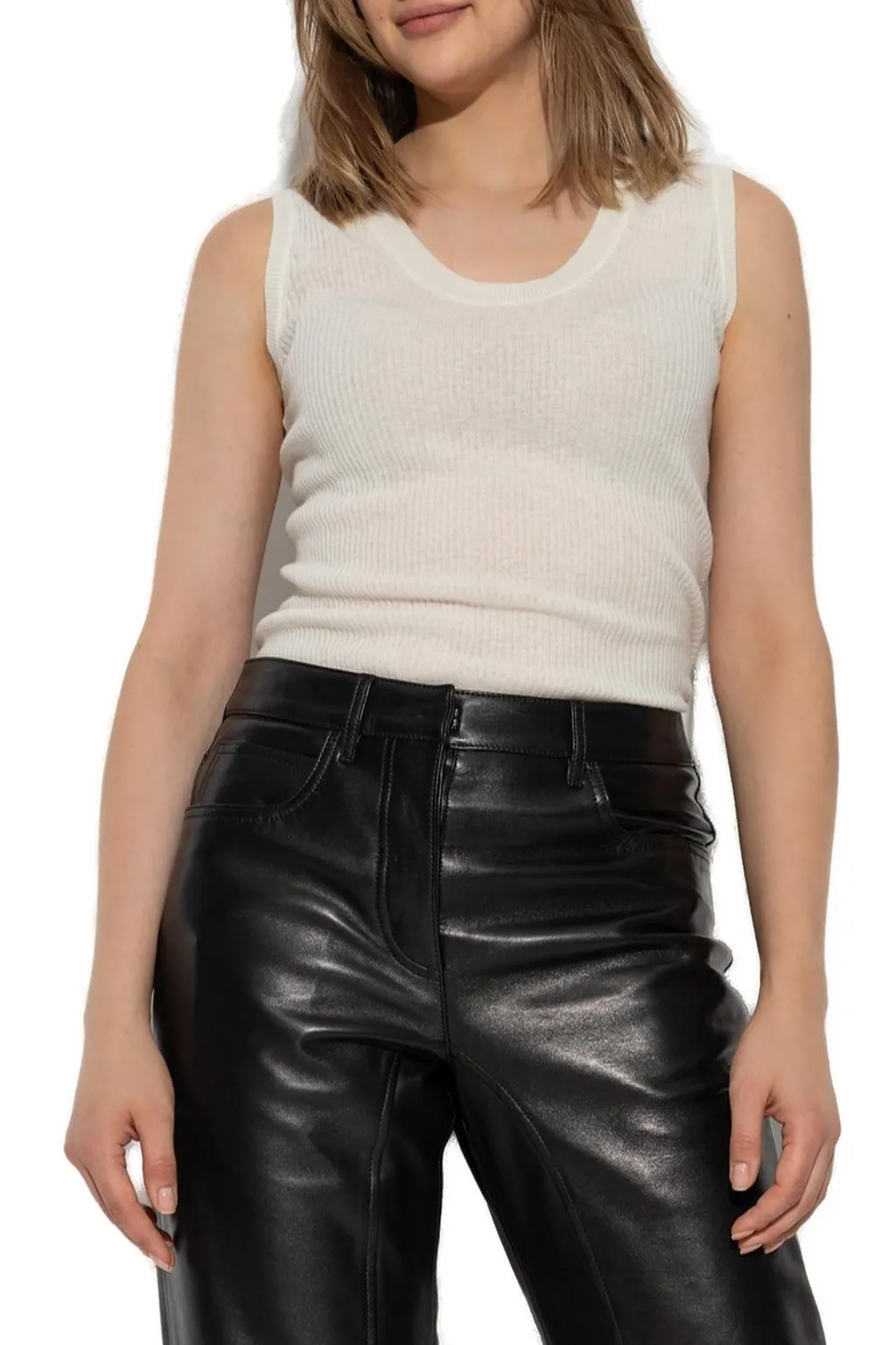 Ribbed Sleeveless Top