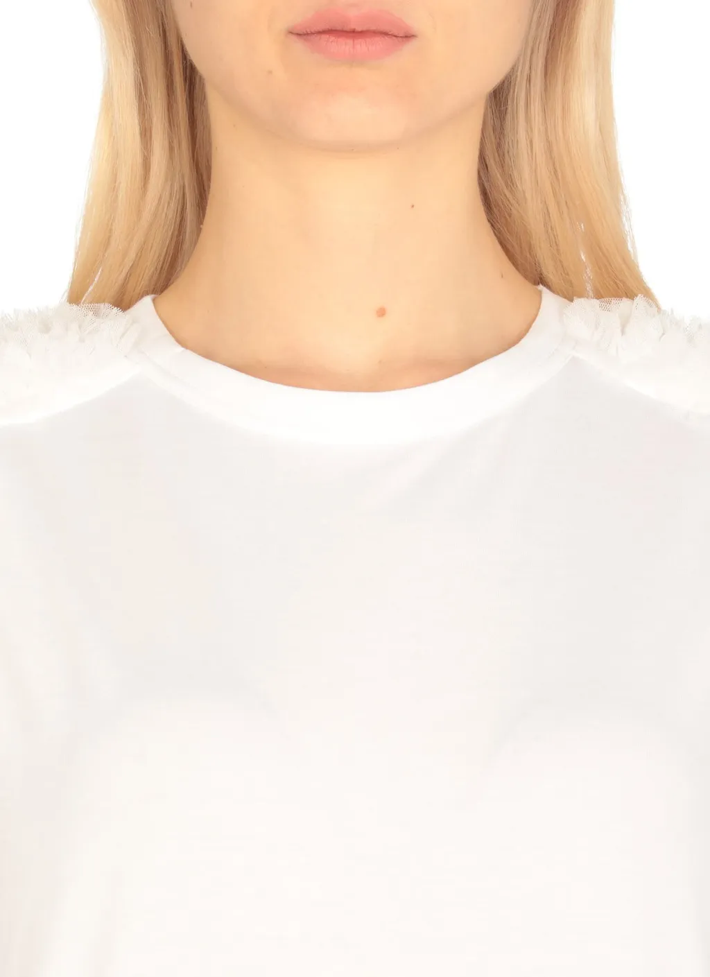 Tulle Detailed T-Shirt