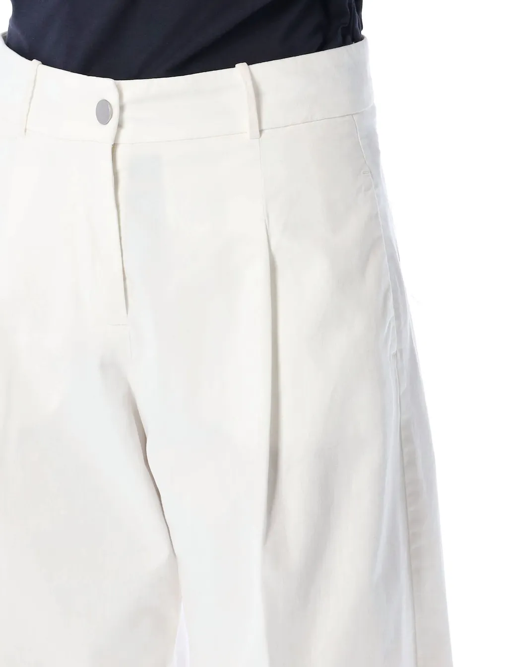 Wide-Leg Cropped Trousers