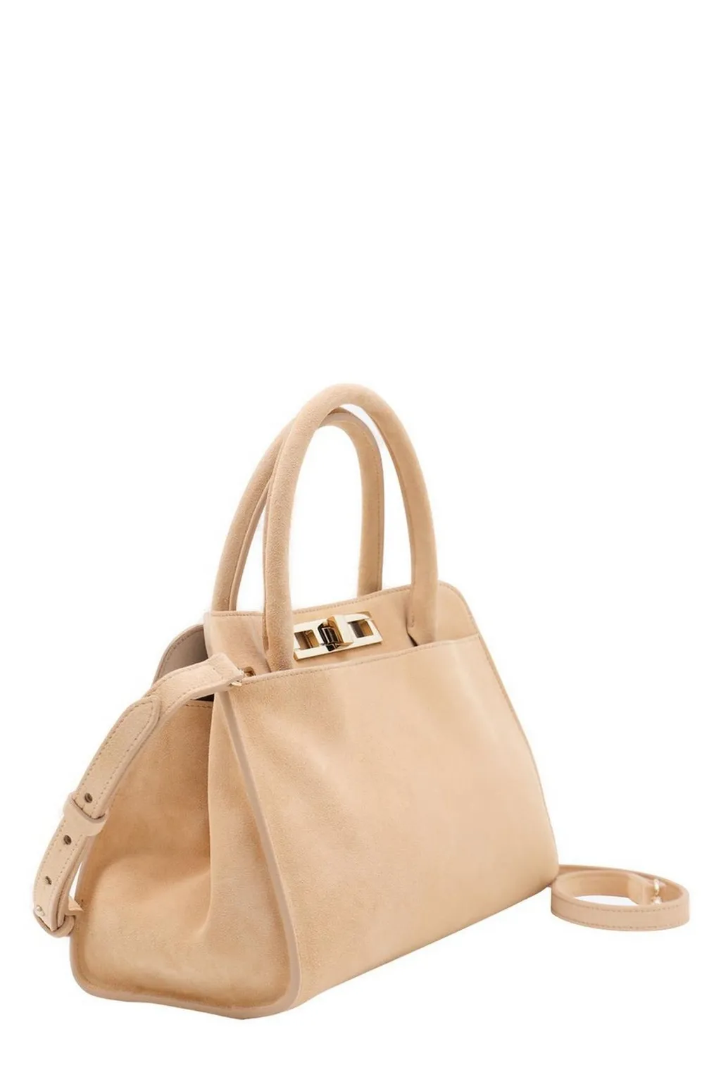 Logo Embossed Tote Bag