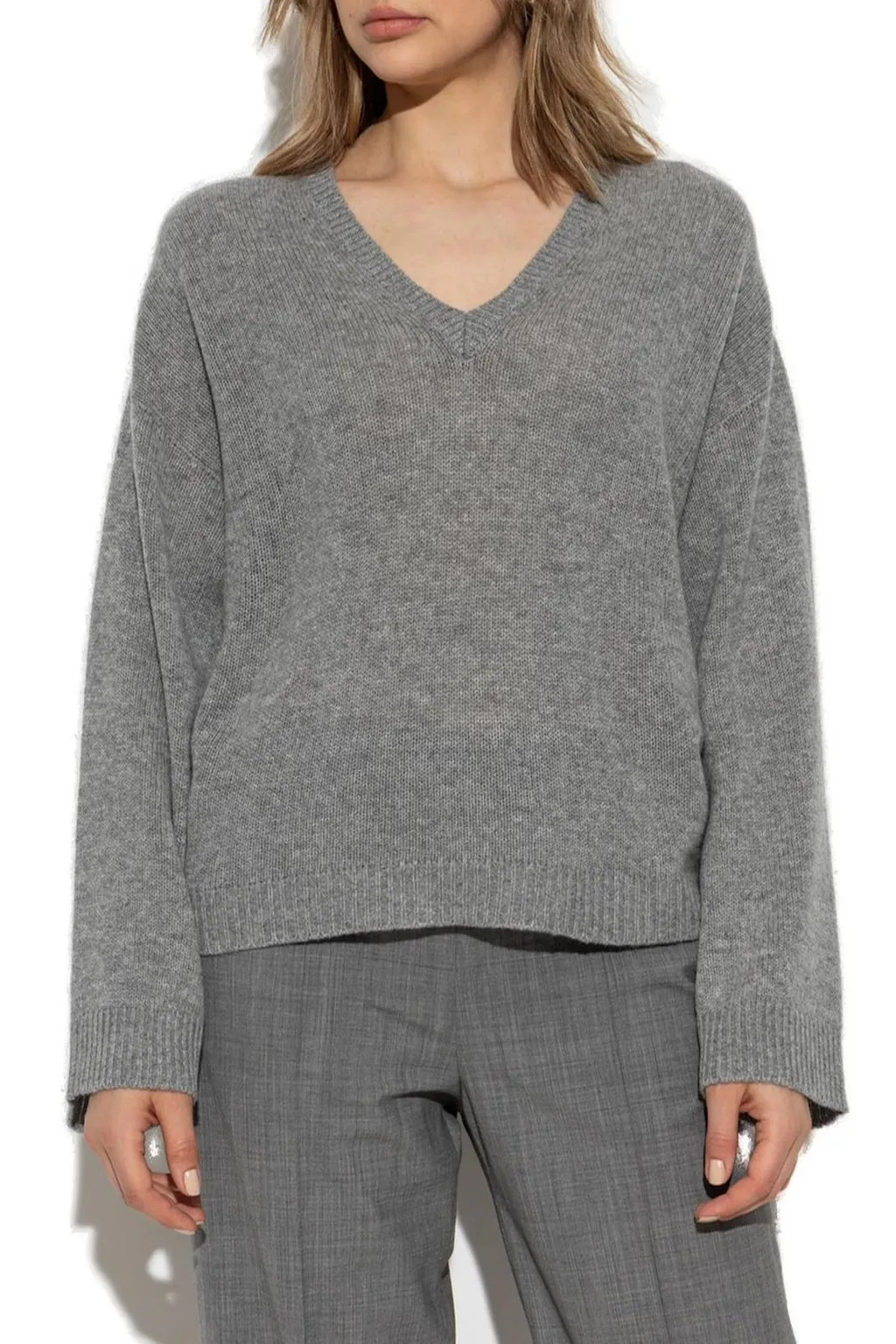 V-Neck Knitted Jumper