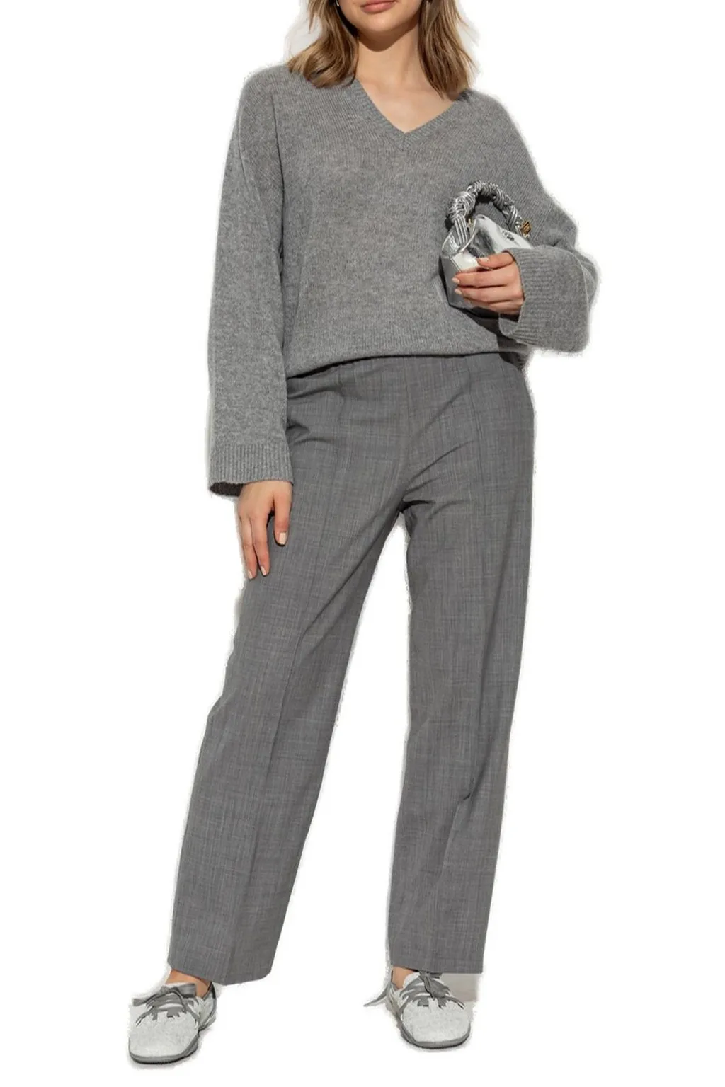 V-Neck Knitted Jumper