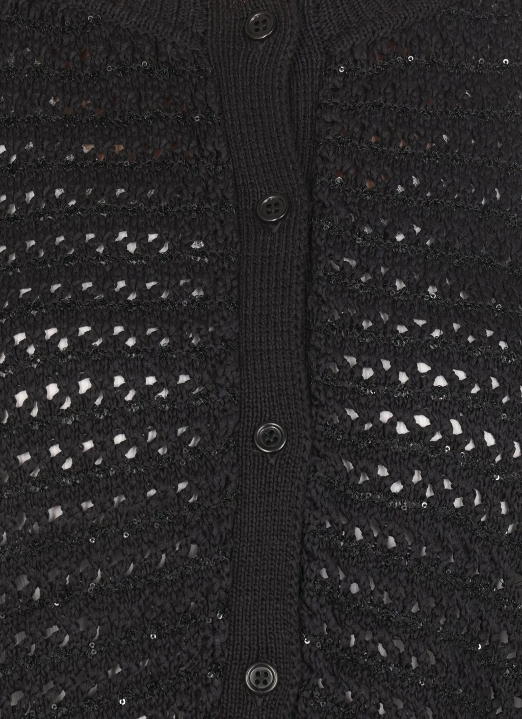 Open Knit Cardigan Sweater