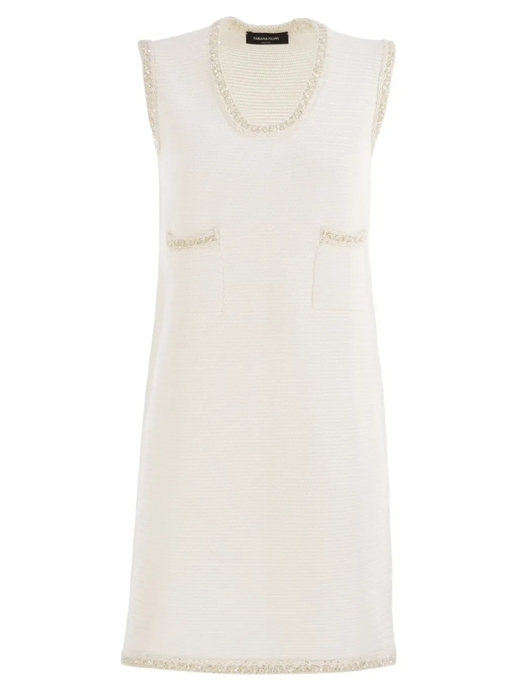 Sequin Edge Knitted Mini Dress
