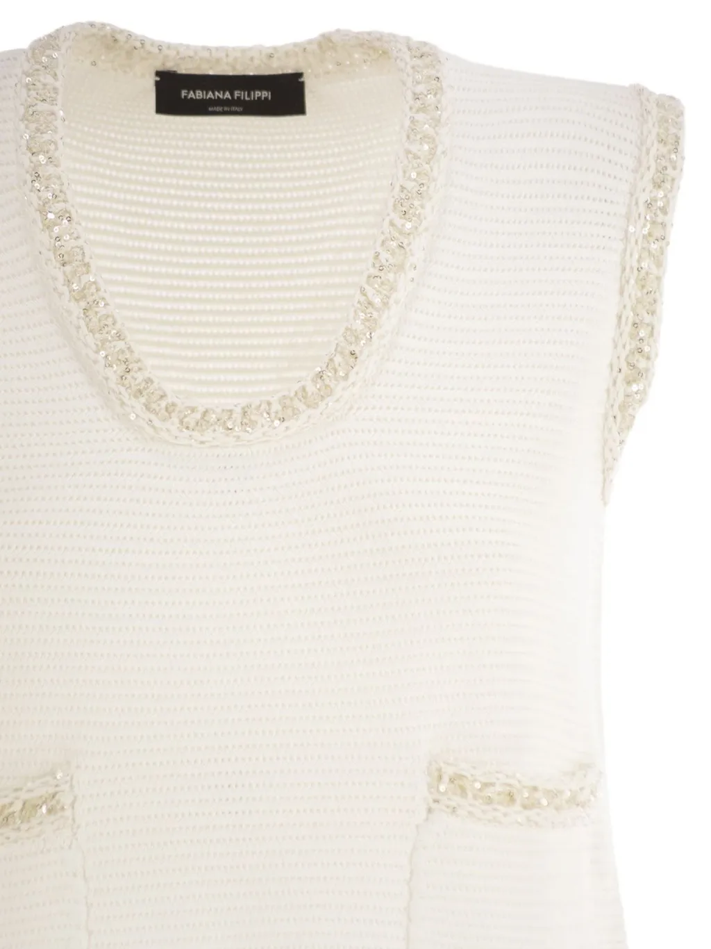 Sequin Edge Knitted Mini Dress