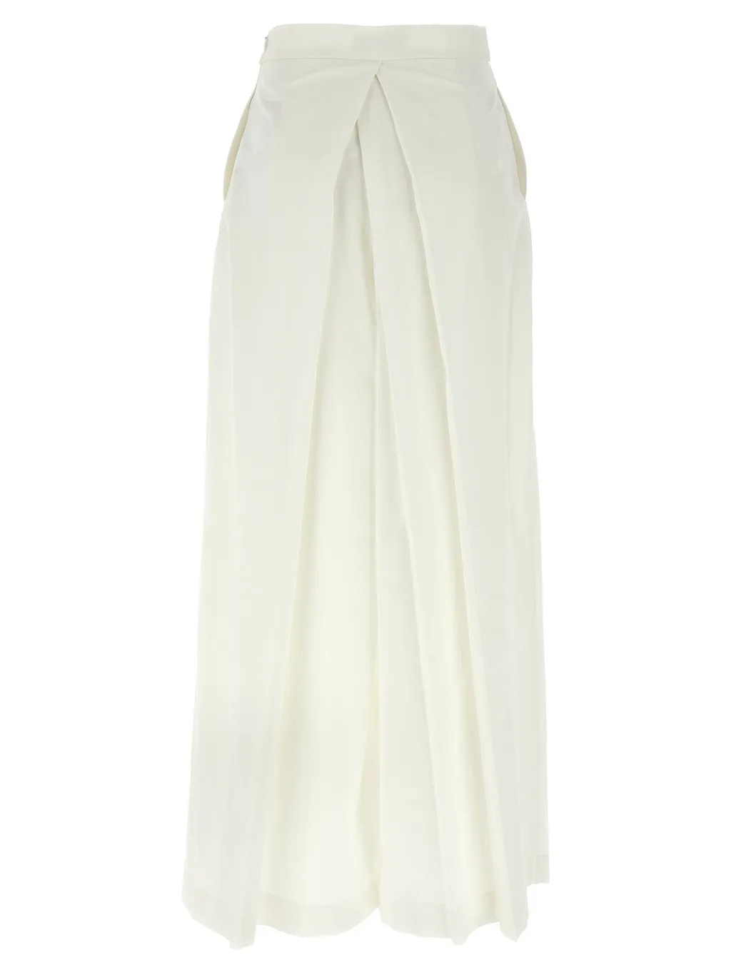 Pleated Tied-Waist Trousers