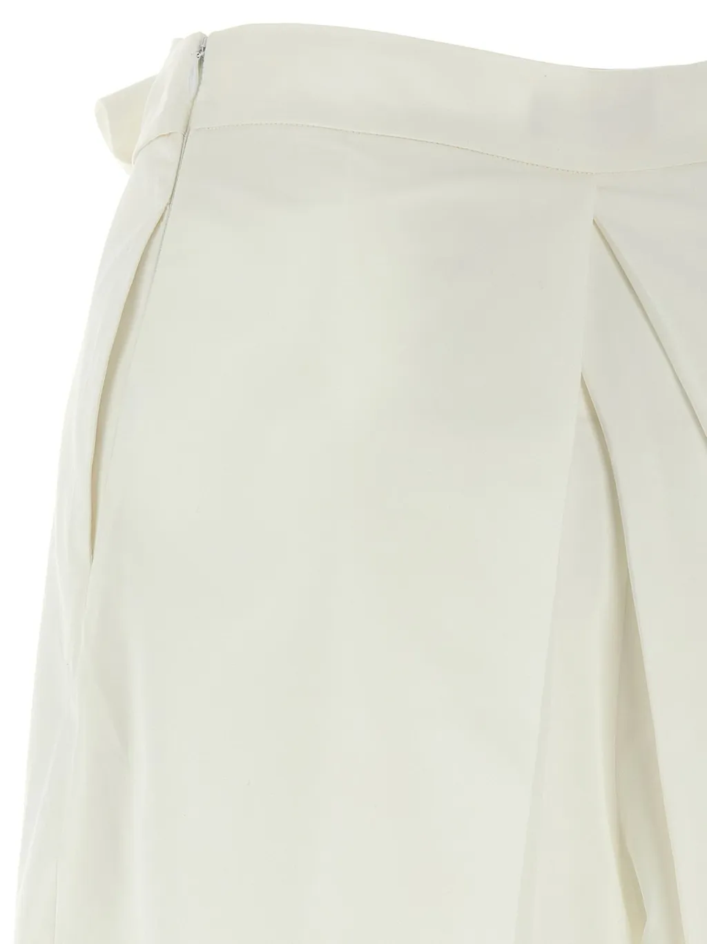 Pleated Tied-Waist Trousers