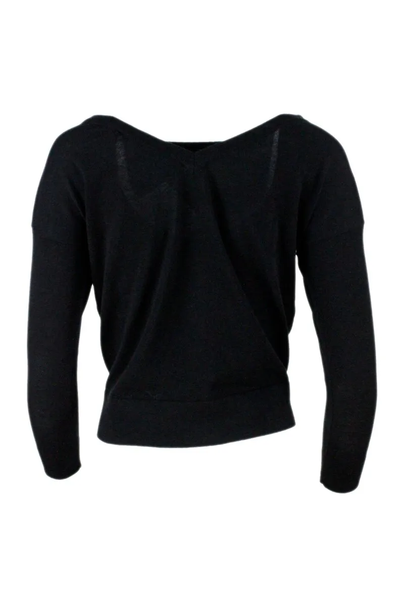 V-Neck Knitted Jumper