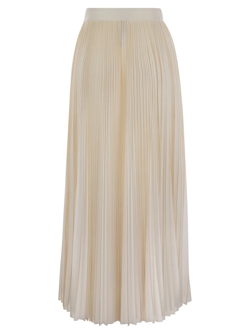 Zip Fastened Pleated Jersey Skirt