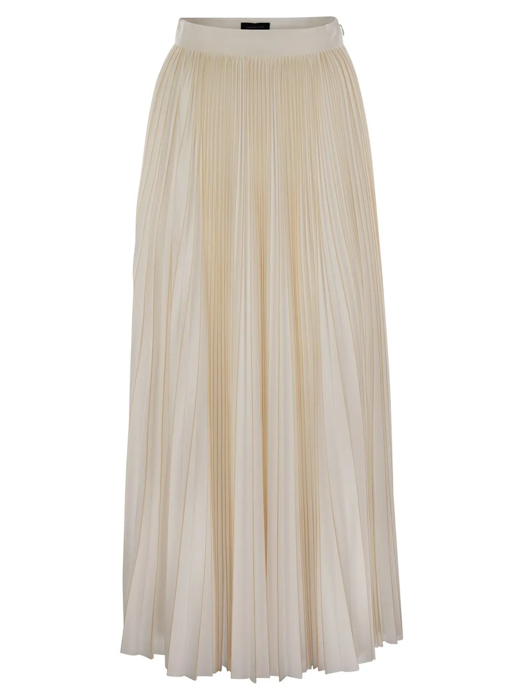 Zip Fastened Pleated Jersey Skirt