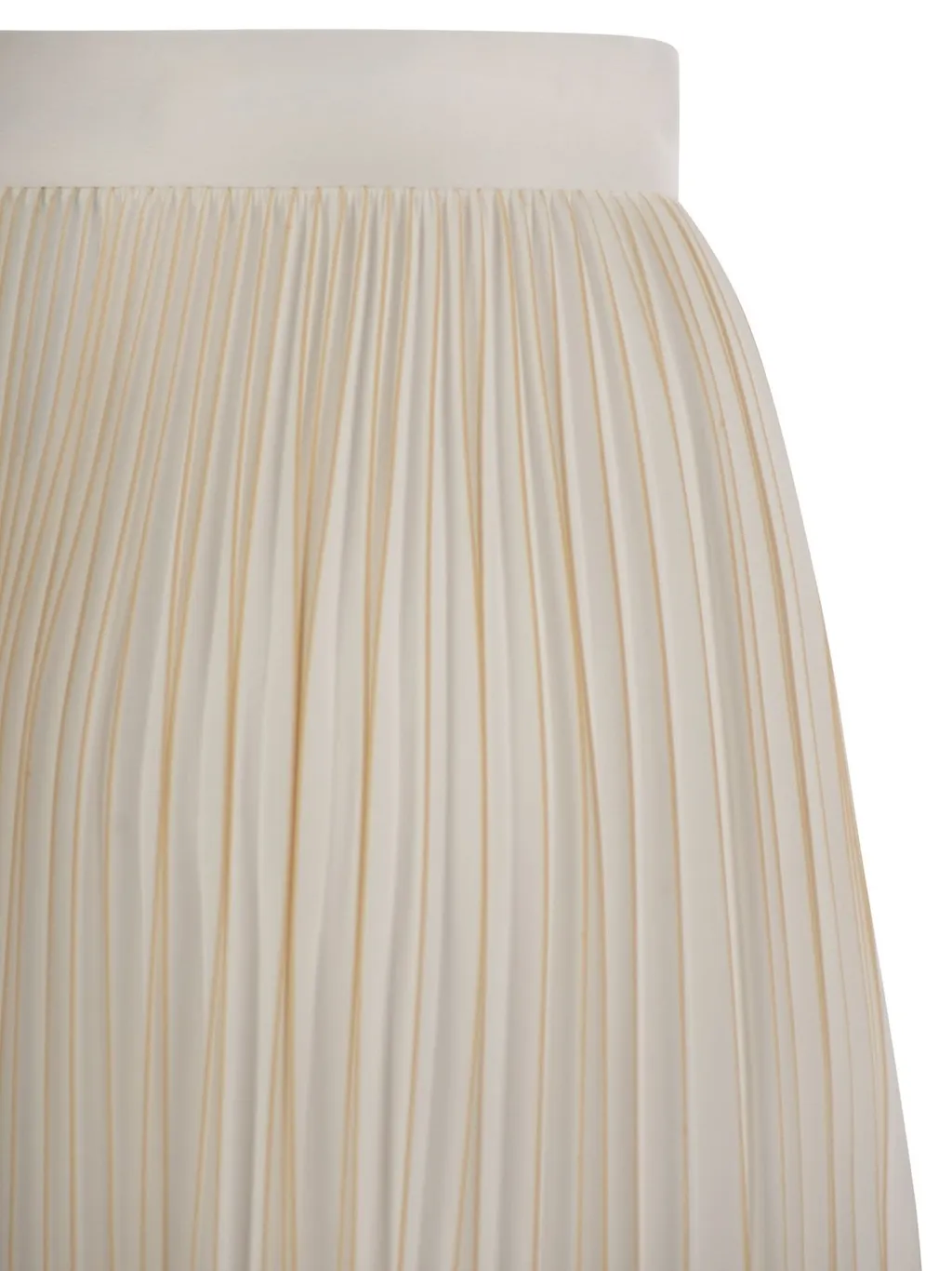 Zip Fastened Pleated Jersey Skirt