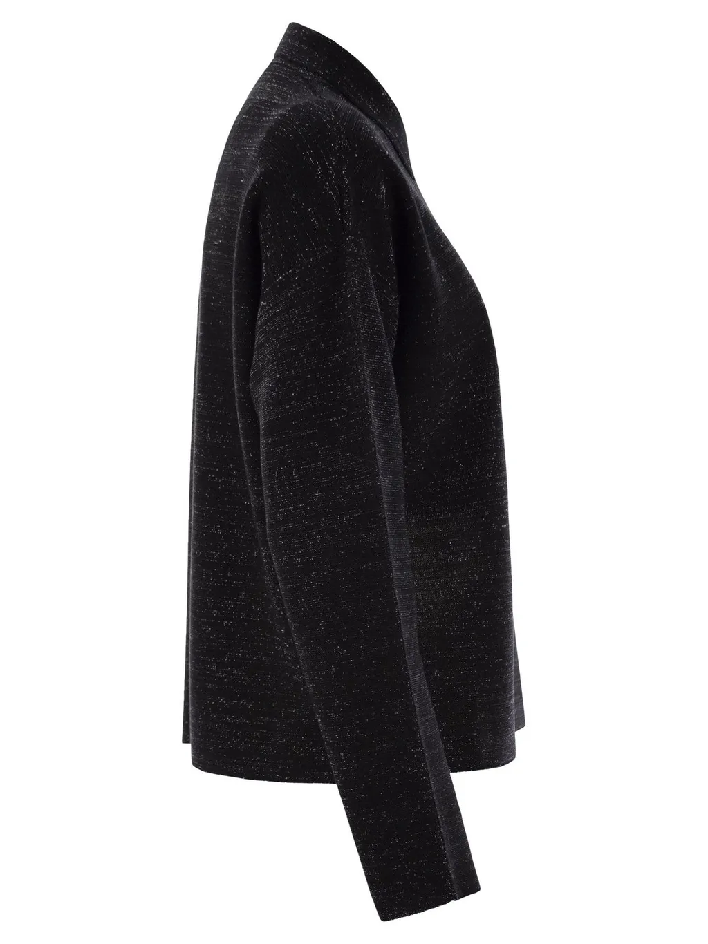 Lurex Detailed Polo Neck Jumper