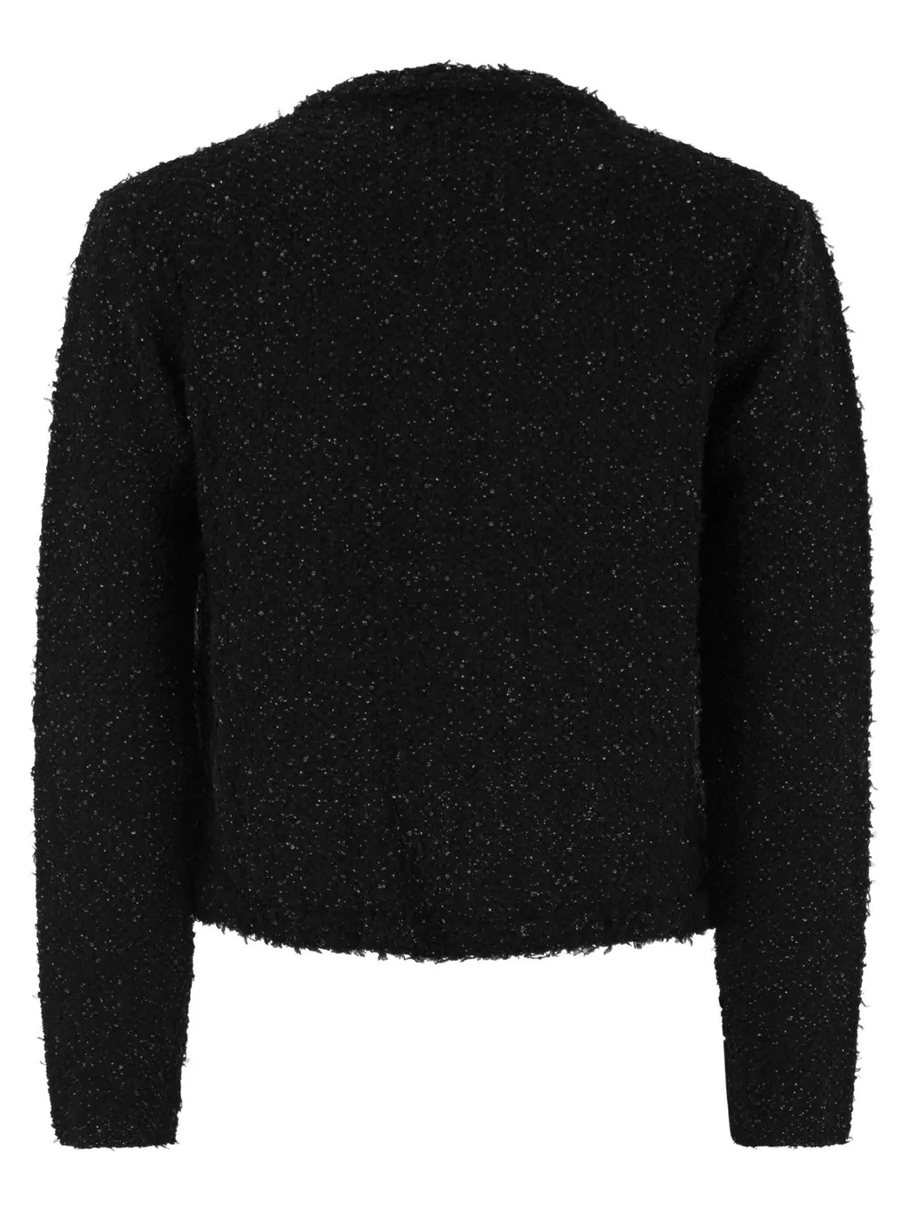 Tweed Trimmed Cropped Cardigan